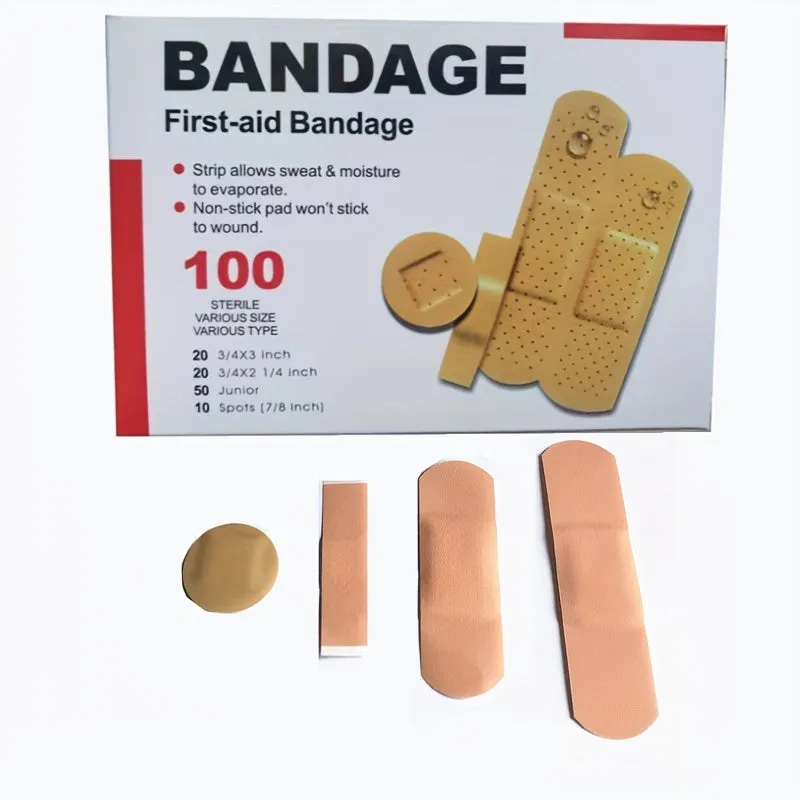 100pcs Medical Waterproof Adhesive Paster  Secure Healing with Four Patch Set