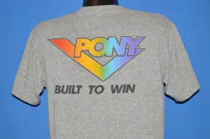 80s Pony Built To Win Rayon Tri Blend t-shirt Large