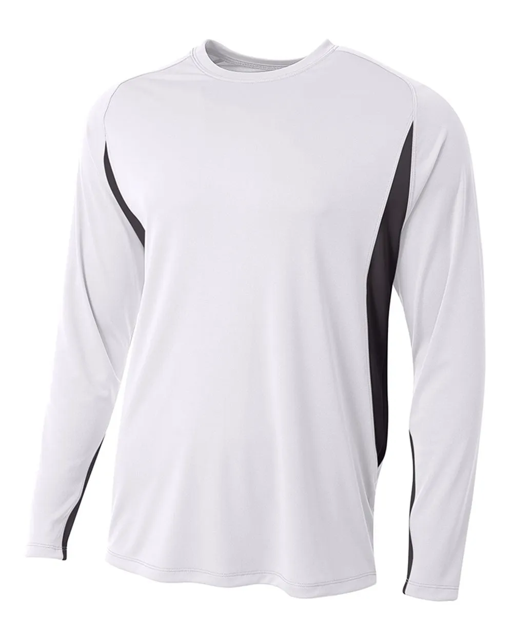 A4 Long Sleeve Color Block Cooling Performance Tee