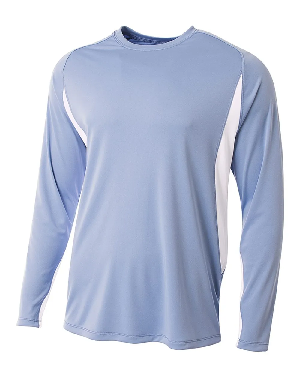 A4 Long Sleeve Color Block Cooling Performance Tee