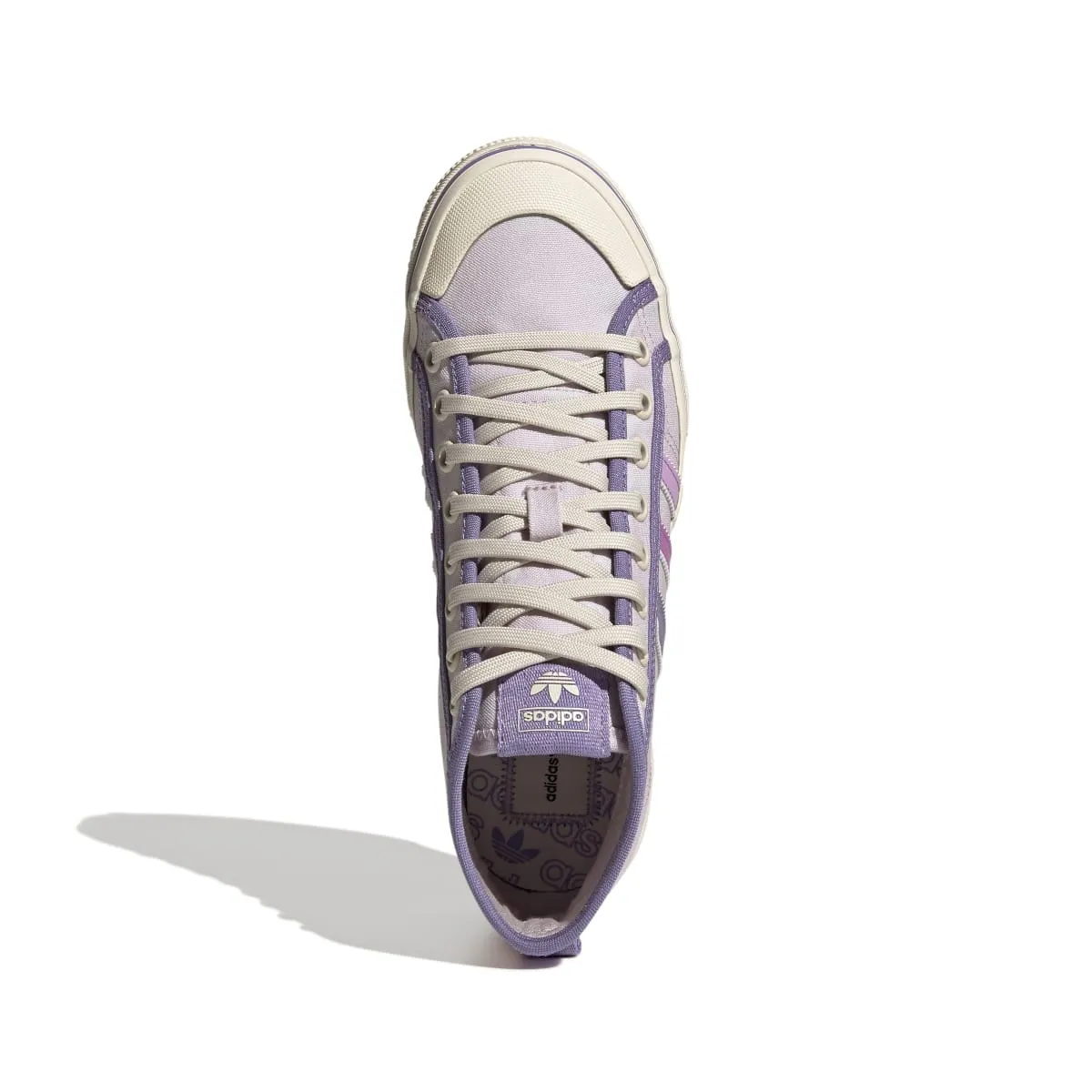 ADIDAS GX4608 NIZZA PLATFORM MID WMN'S (Medium) Pink/Lilac/White Textile Lifestyle Shoes