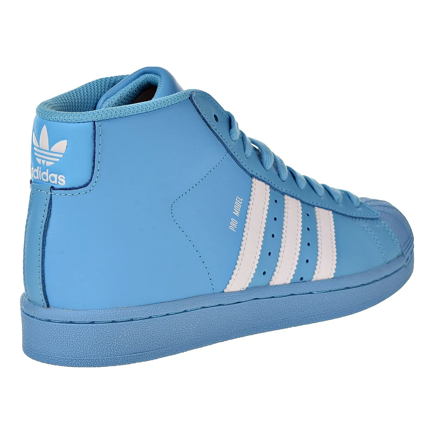 Adidas Originals Pro Model Big Kid's Basketball Shoes Cyan / Core White / Cyan