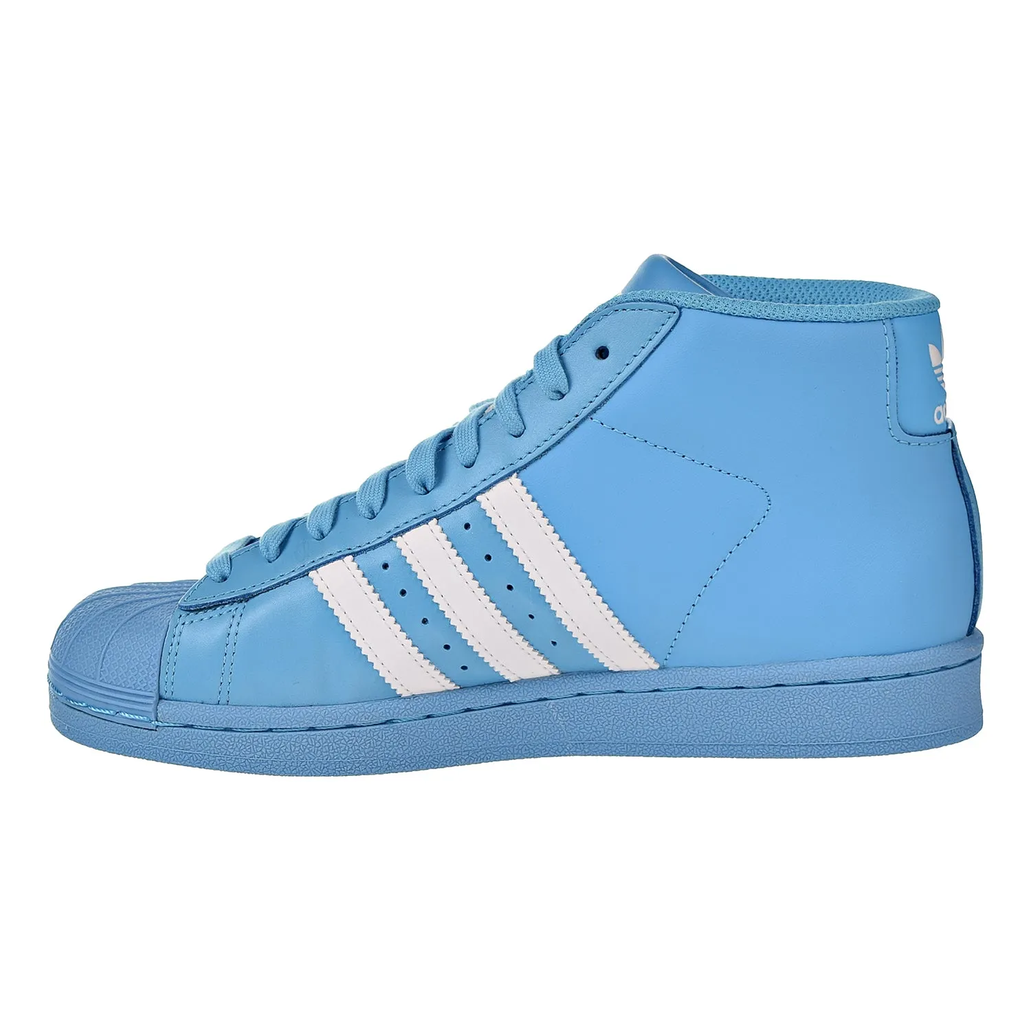 Adidas Originals Pro Model Big Kid's Basketball Shoes Cyan / Core White / Cyan