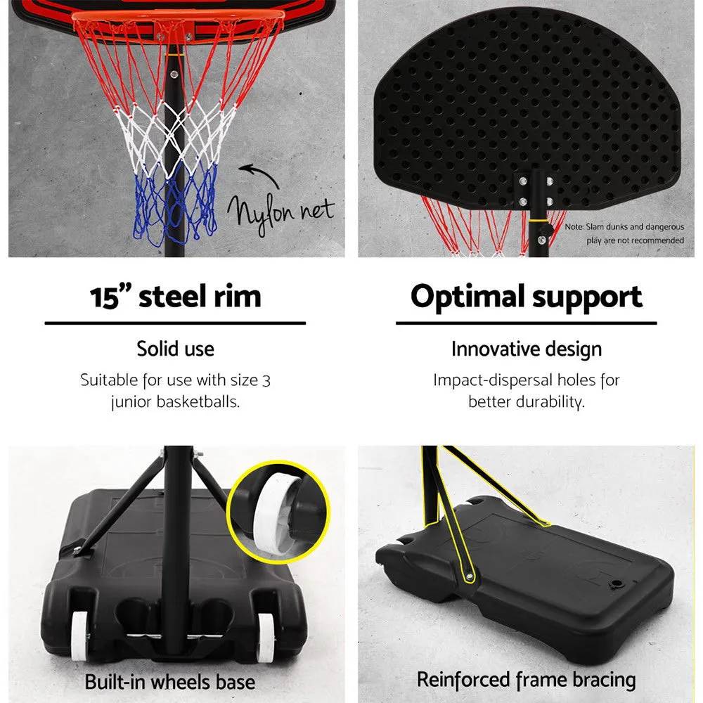 Adjustable Basketball Hoop Stand, 35L Base, Everfit