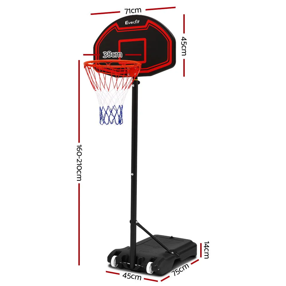 Adjustable Basketball Hoop Stand, 35L Base, Everfit