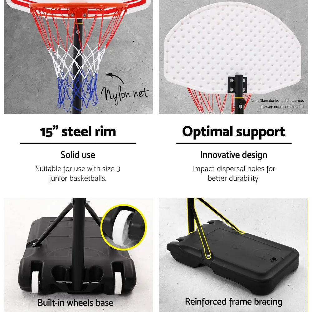 Adjustable Basketball Hoop with Shatterproof Backboard - Everfit