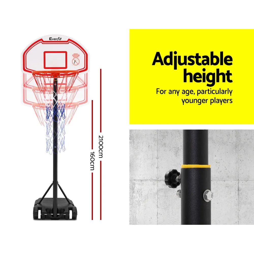 Adjustable Basketball Hoop with Shatterproof Backboard - Everfit