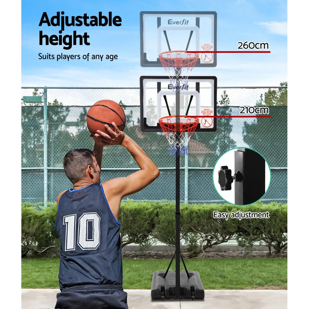 Adjustable Portable Basketball Hoop with 32" Backboard