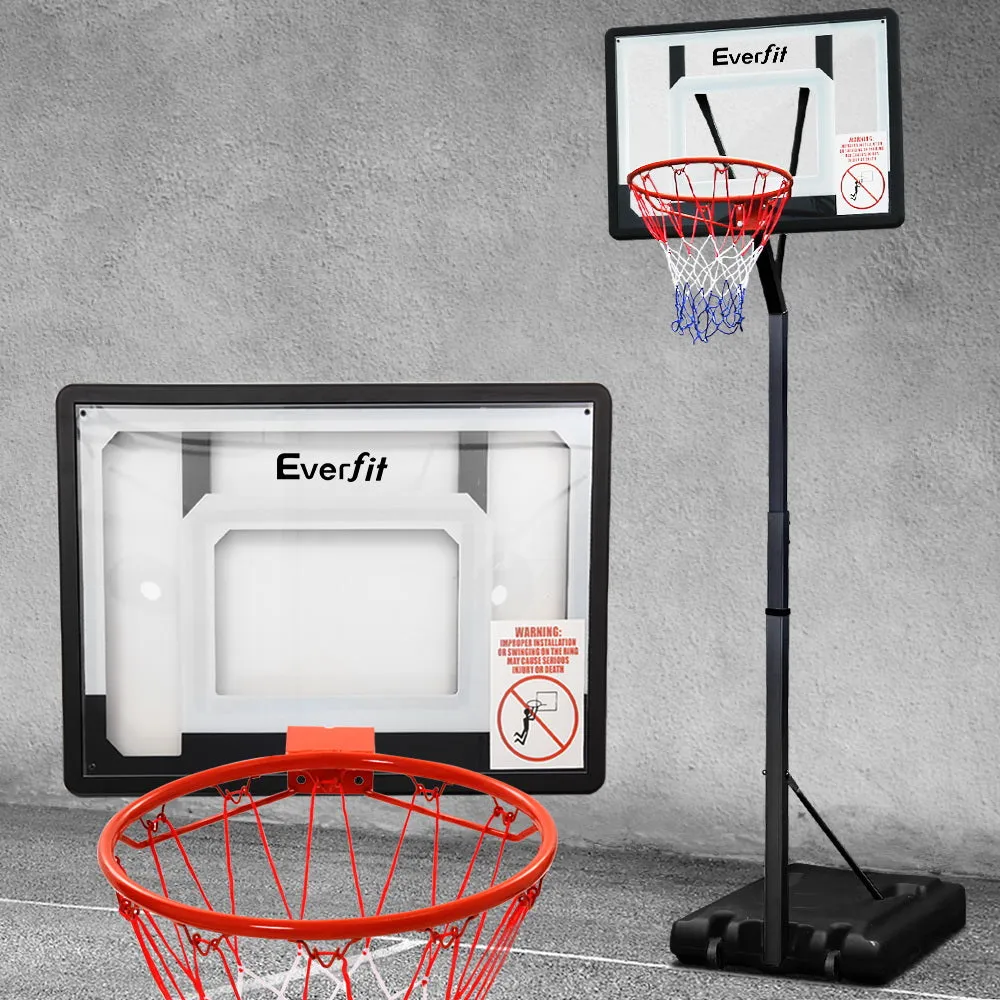 Adjustable Portable Basketball Hoop with 32" Backboard