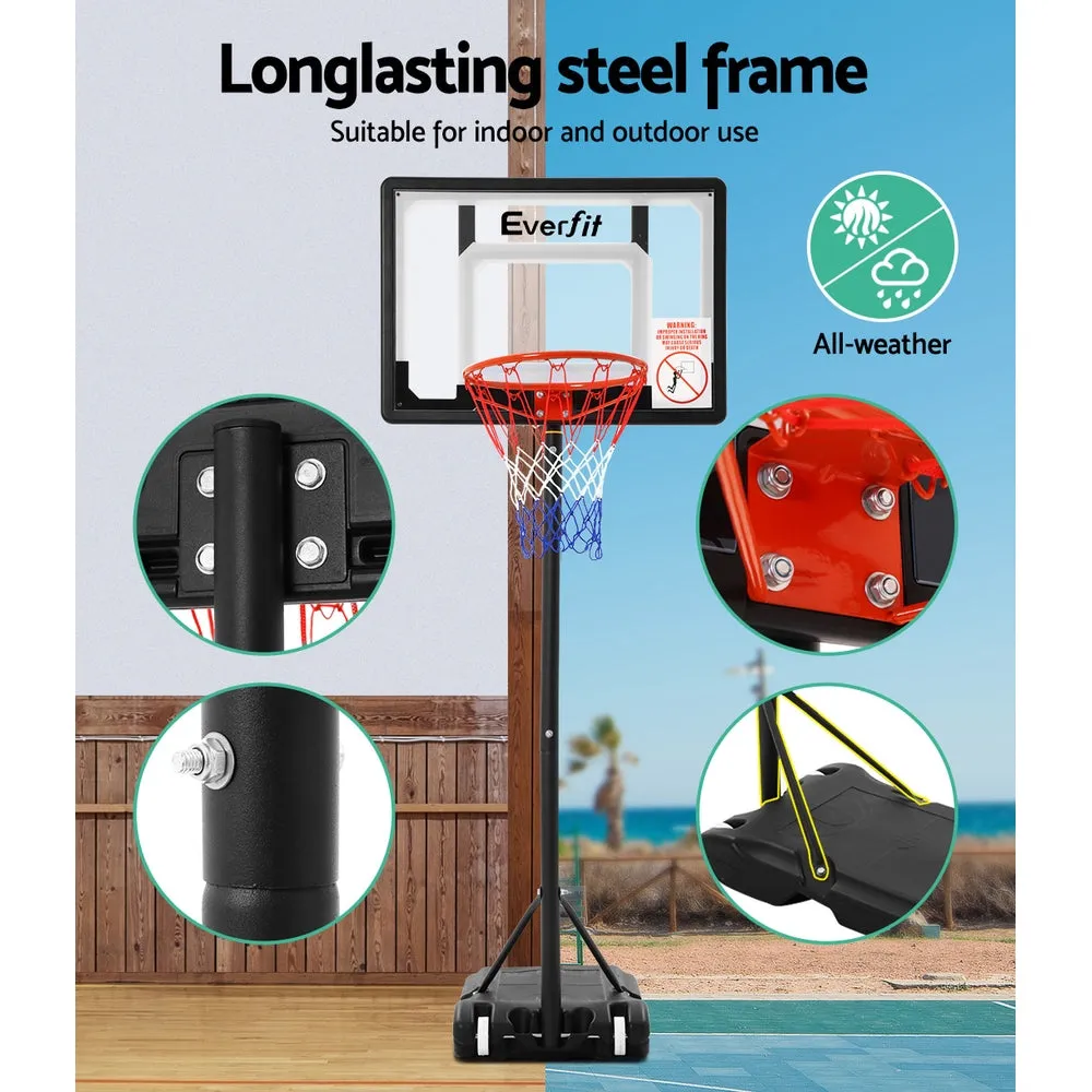 Adjustable Portable Basketball Stand, 32" Backboard, Everfit