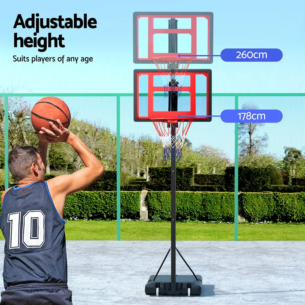 Adjustable Steel Basketball Hoop System 2.6M - Everfit