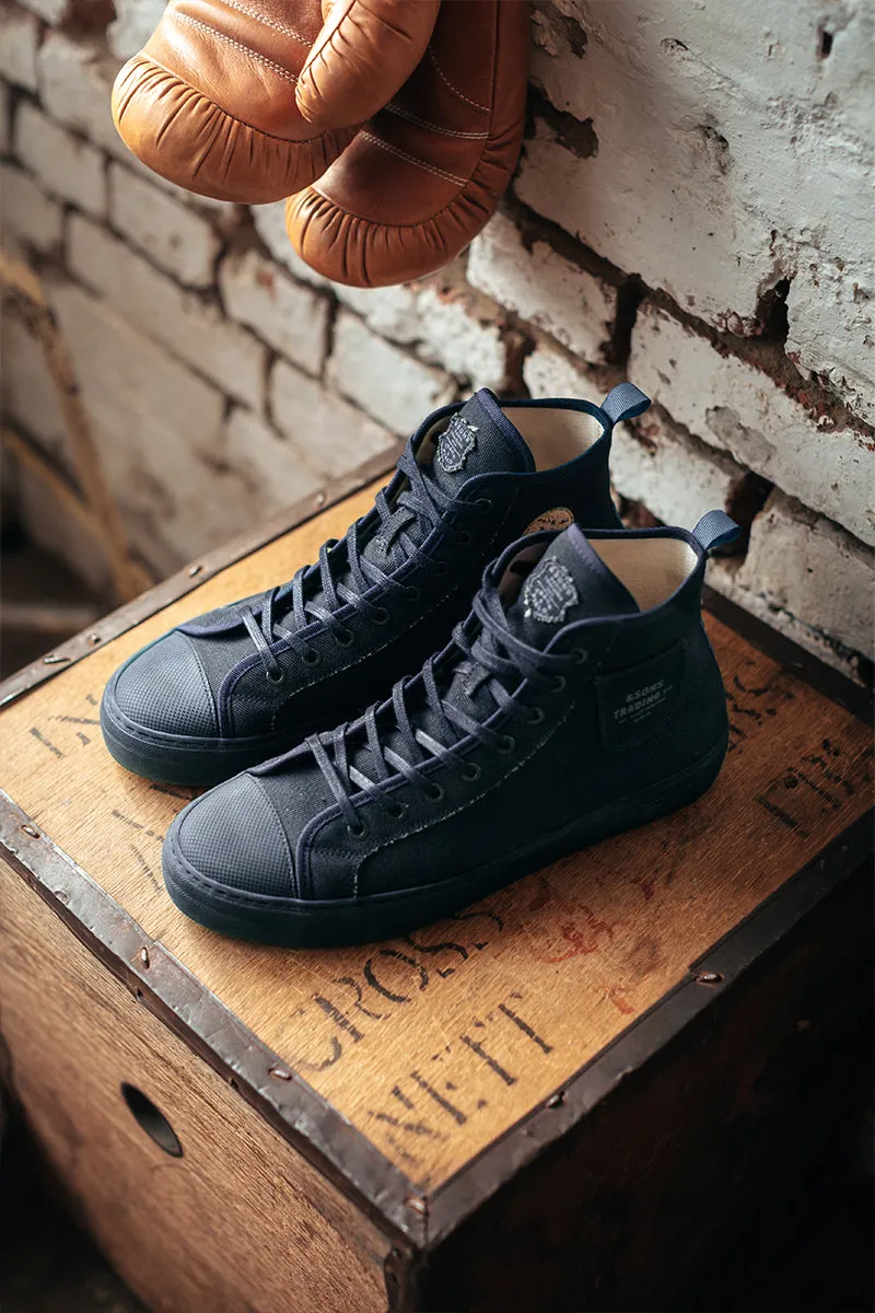 &SONS Baseline Basketball High Top Navy