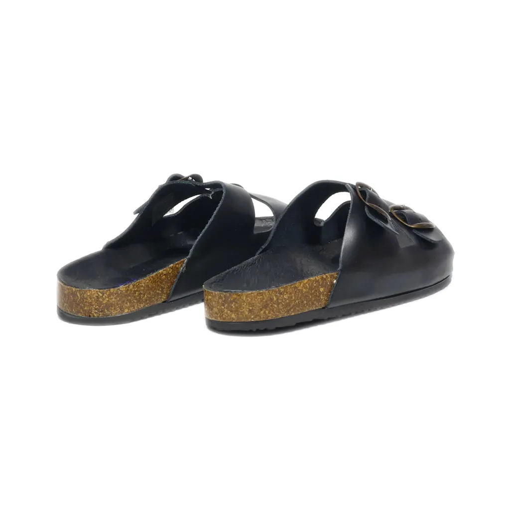 Andre Slip-On Shoes Leather Black Colour For Kids