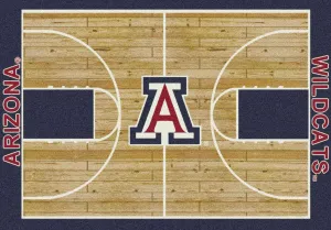 Arizona Wildcats Milliken Basketball Home Court Novelty Area Rug