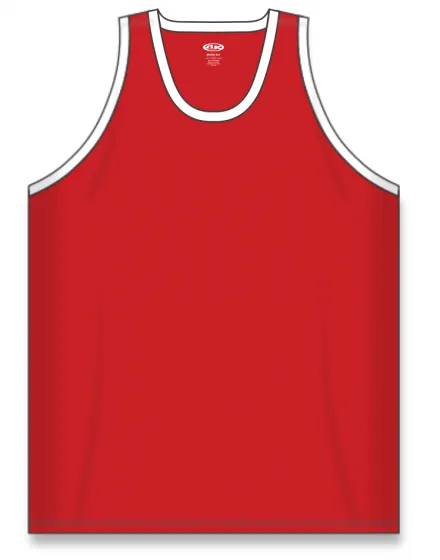 Athletic Knit (AK) B1325L-208 Ladies Red/White League Basketball Jersey