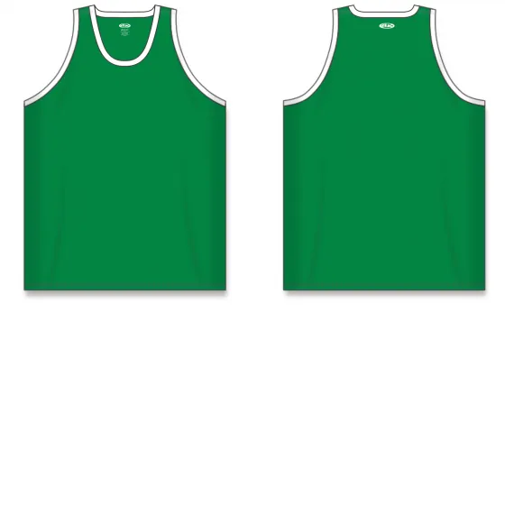 Athletic Knit (AK) B1325L-210 Ladies Kelly Green/White League Basketball Jersey