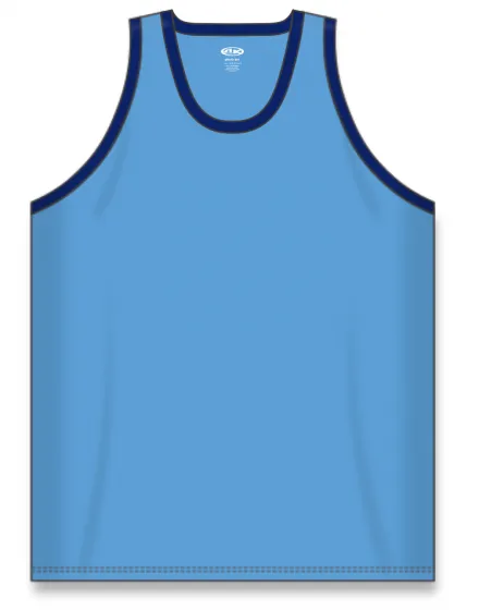 Athletic Knit (AK) B1325L-232 Ladies Sky Blue/Navy League Basketball Jersey