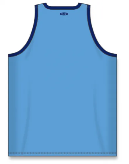 Athletic Knit (AK) B1325L-232 Ladies Sky Blue/Navy League Basketball Jersey