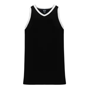 Athletic Knit (AK) B1325M-221 Mens Black/White League Basketball Jersey