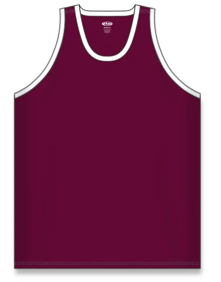 Athletic Knit (AK) B1325M-233 Mens Maroon/White League Basketball Jersey