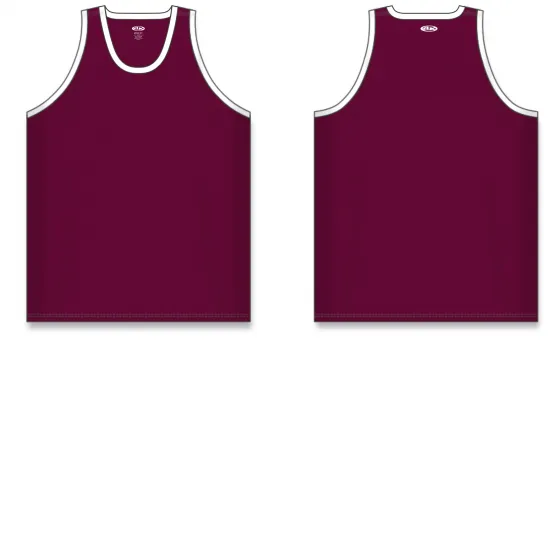 Athletic Knit (AK) B1325M-233 Mens Maroon/White League Basketball Jersey