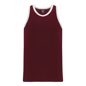 Athletic Knit (AK) B1325M-233 Mens Maroon/White League Basketball Jersey