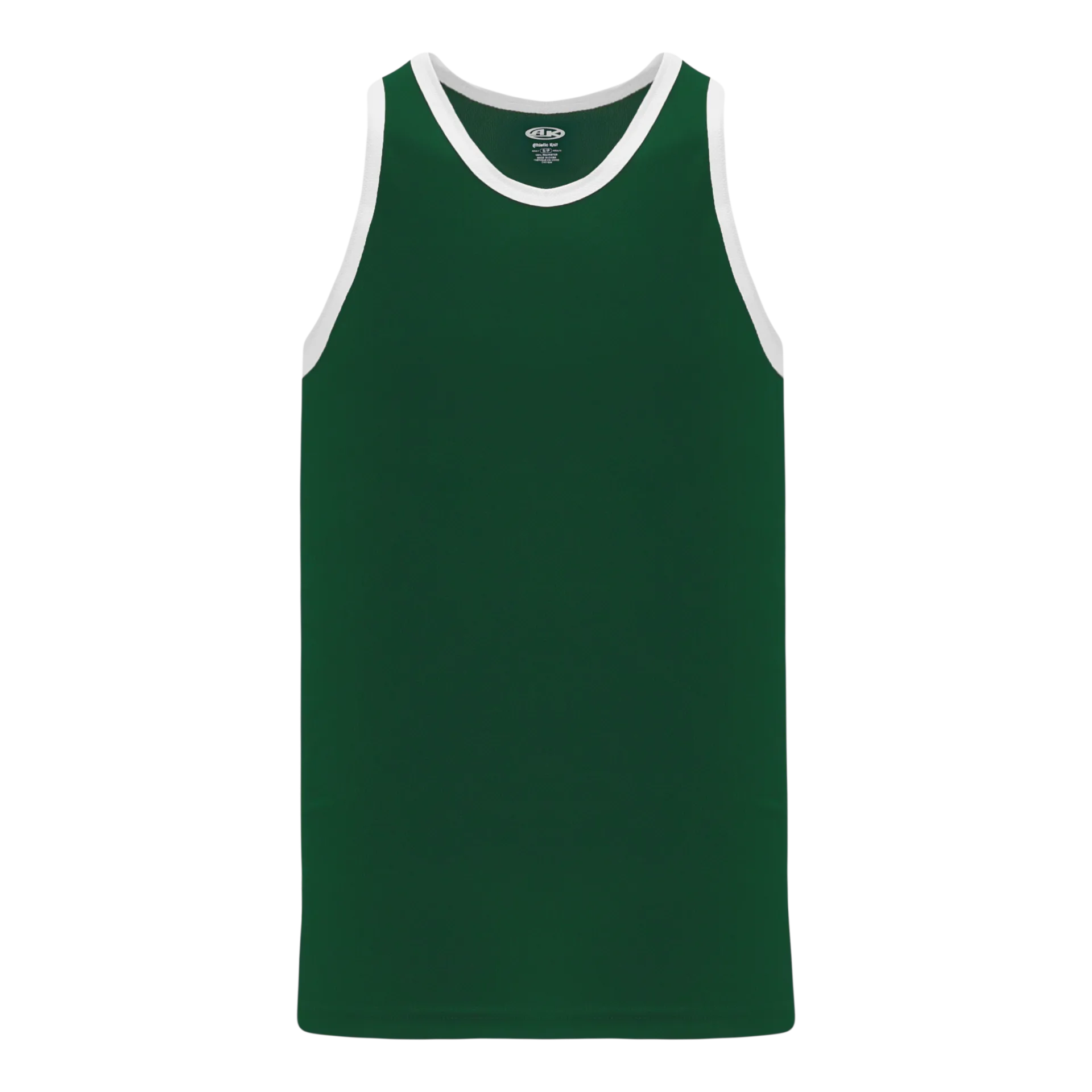 Athletic Knit (AK) B1325M-260 Mens Dark Green/White League Basketball Jersey