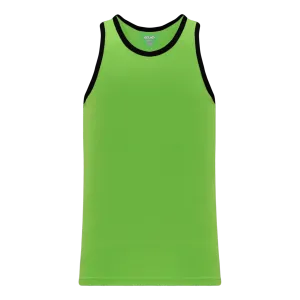 Athletic Knit (AK) B1325M-269 Mens Lime Green/Black League Basketball Jersey