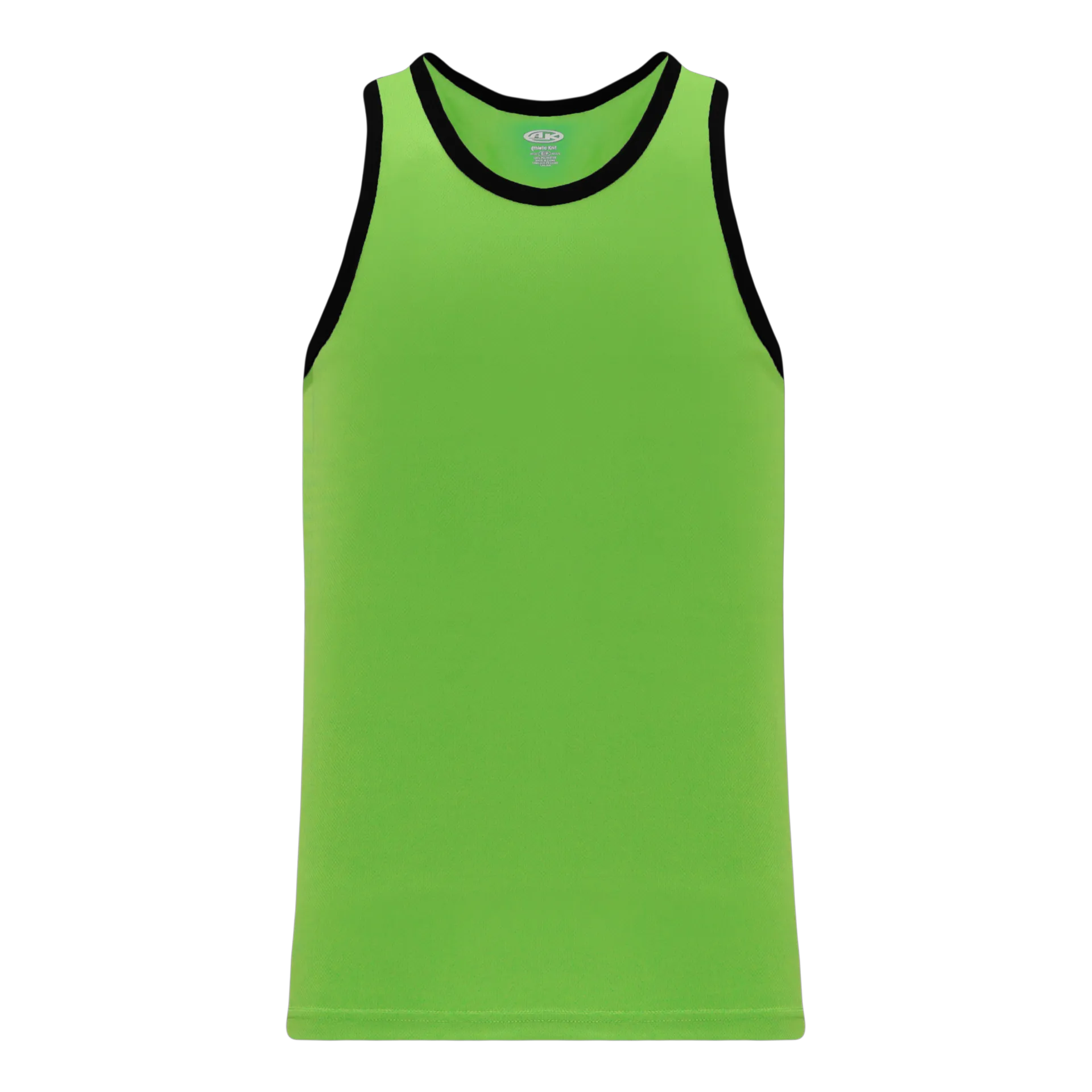 Athletic Knit (AK) B1325M-269 Mens Lime Green/Black League Basketball Jersey