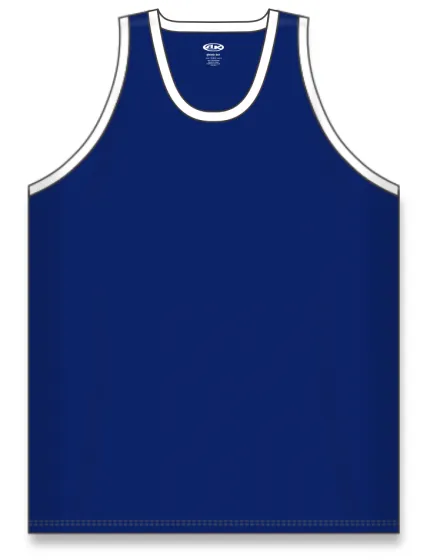 Athletic Knit (AK) B1325Y-216 Youth Navy/White League Basketball Jersey