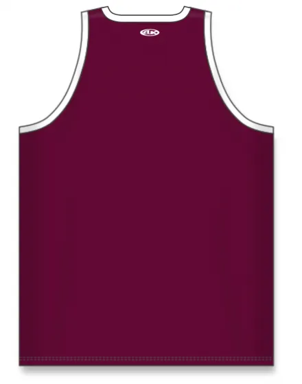 Athletic Knit (AK) B1325Y-233 Youth Maroon/White League Basketball Jersey