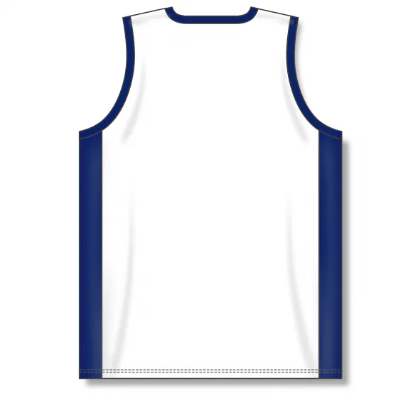 Athletic Knit (AK) B2115L-217 Ladies White/Navy Pro Basketball Jersey