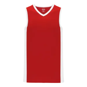 Athletic Knit (AK) B2115M-208 Mens Red/White Pro Basketball Jersey