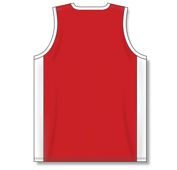 Athletic Knit (AK) B2115M-208 Mens Red/White Pro Basketball Jersey