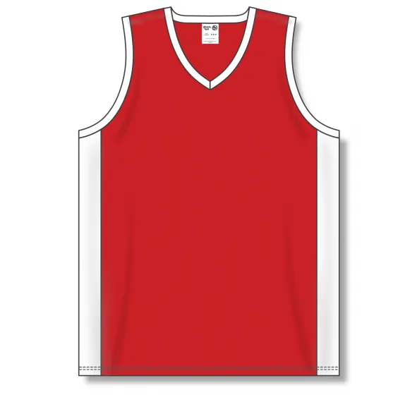 Athletic Knit (AK) B2115M-208 Mens Red/White Pro Basketball Jersey