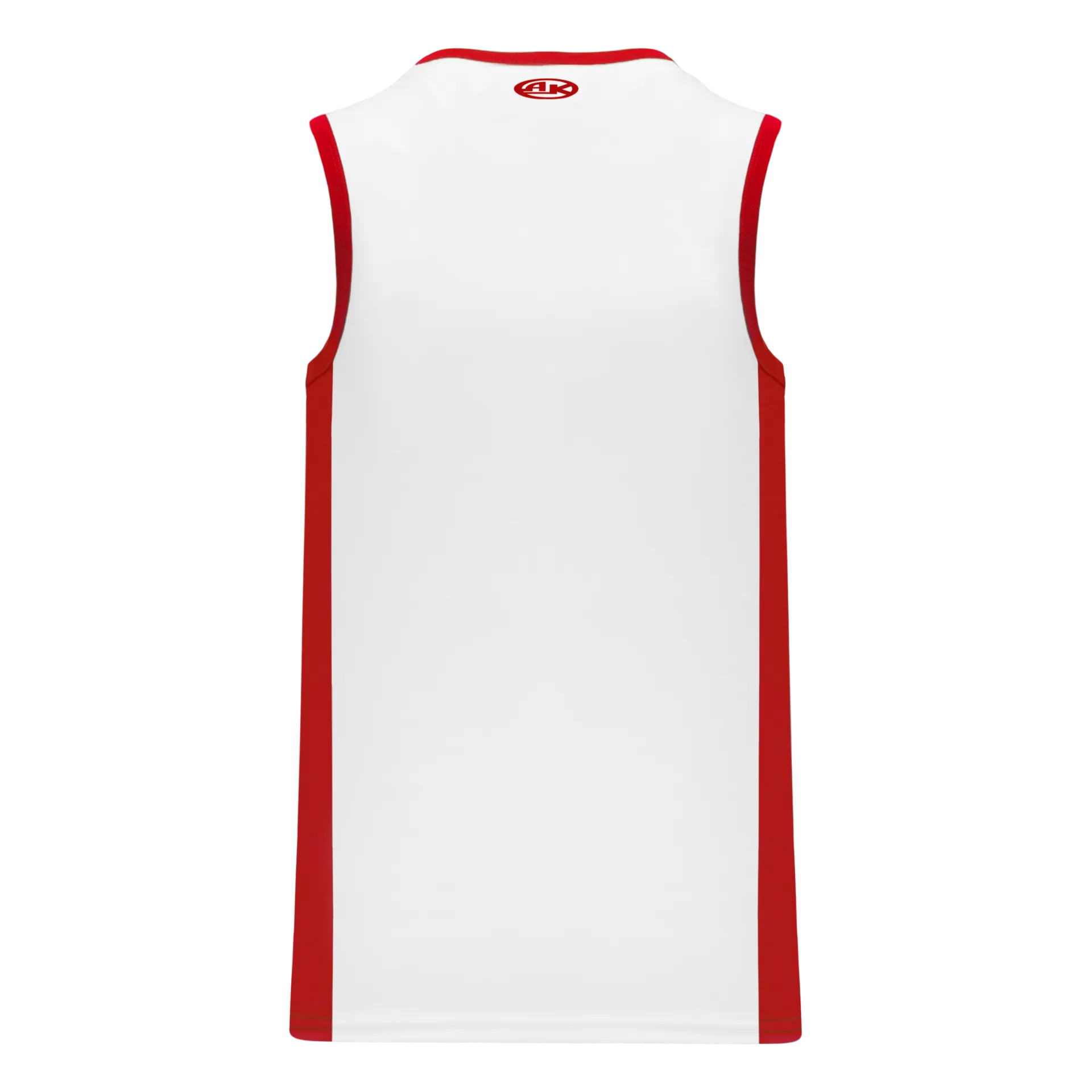 Athletic Knit (AK) B2115M-209 Mens White/Red Pro Basketball Jersey