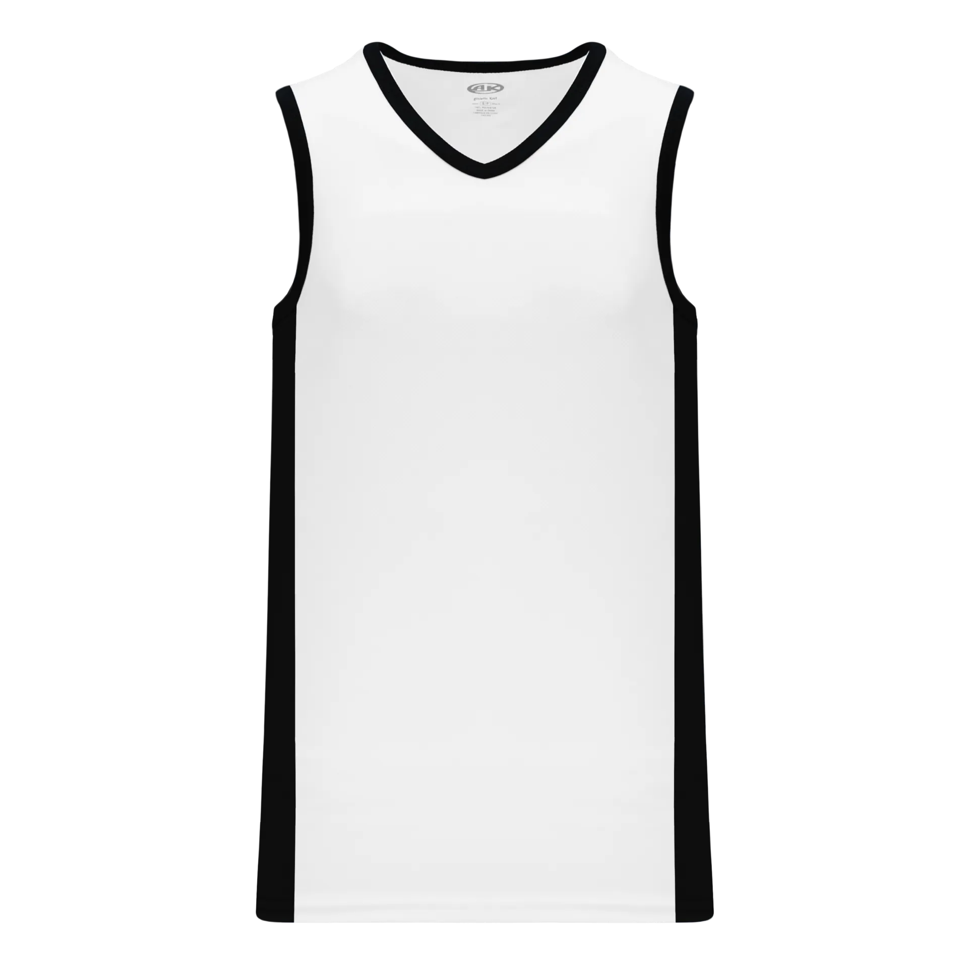 Athletic Knit (AK) B2115M-222 Mens White/Black Pro Basketball Jersey