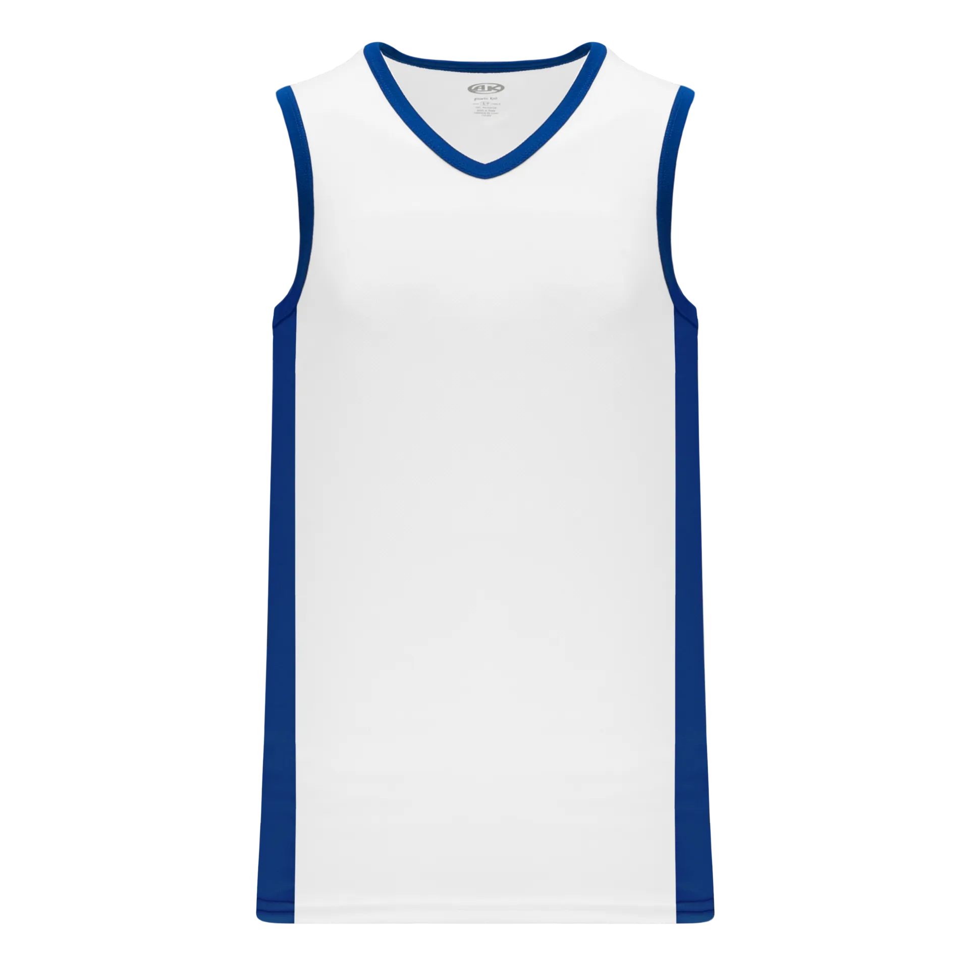 Athletic Knit (AK) B2115Y-207 Youth White/Royal Blue Pro Basketball Jersey