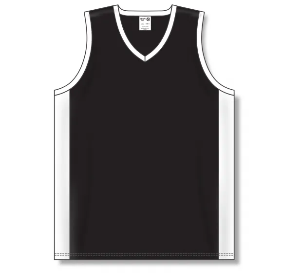 Athletic Knit (AK) B2115Y-221 Youth Black/White Pro Basketball Jersey