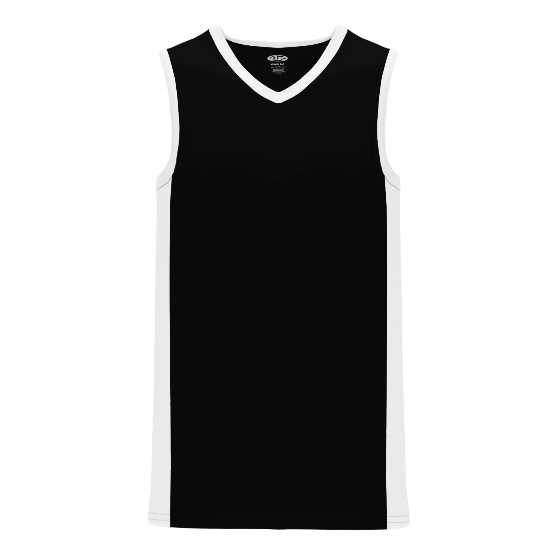 Athletic Knit (AK) B2115Y-221 Youth Black/White Pro Basketball Jersey