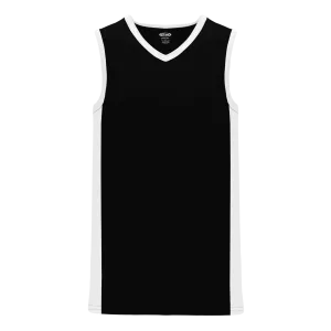 Athletic Knit (AK) B2115Y-221 Youth Black/White Pro Basketball Jersey