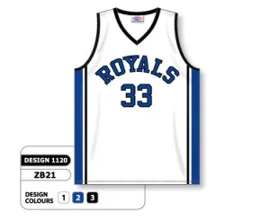 Athletic Knit Custom Sublimated Basketball Jersey Design 1120