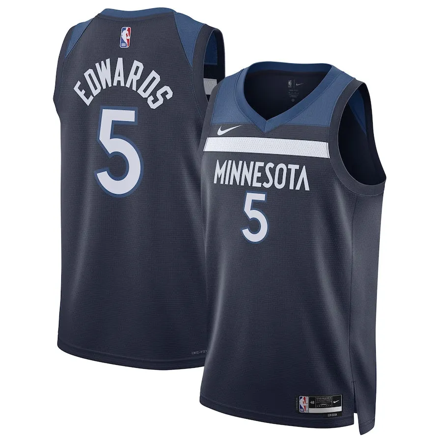 AVAILABLE IN-STORE ONLY! Anthony Edwards Nike Blue Minnesota Timberwolves Replica Icon Edition Swingman Jersey