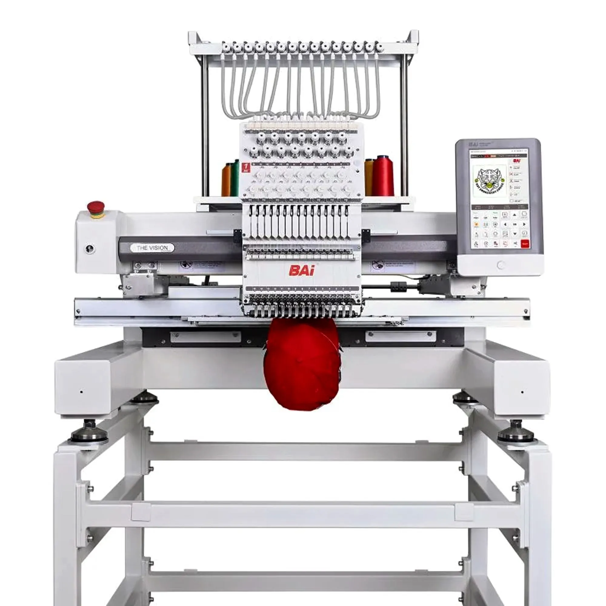 BAi VISION 15 Needle Commercial Embroidery Machine with Deluxe Bundle