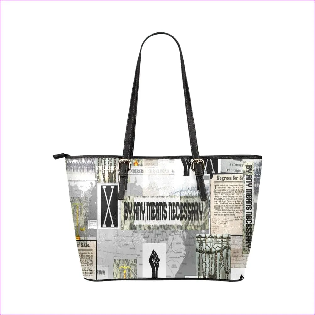 B.A.M.N - By Any Means Necessary Clothing 2 Womens Leather Tote -2 styles