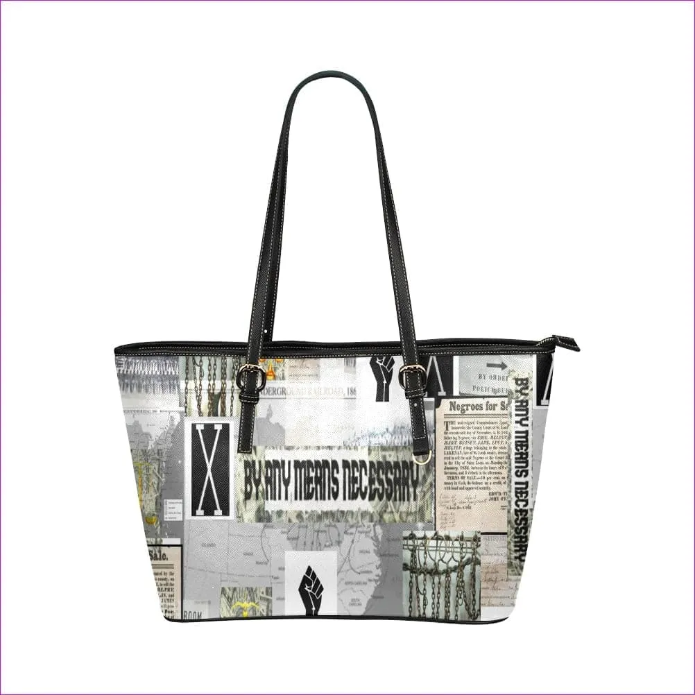 B.A.M.N - By Any Means Necessary Clothing 2 Womens Leather Tote -2 styles