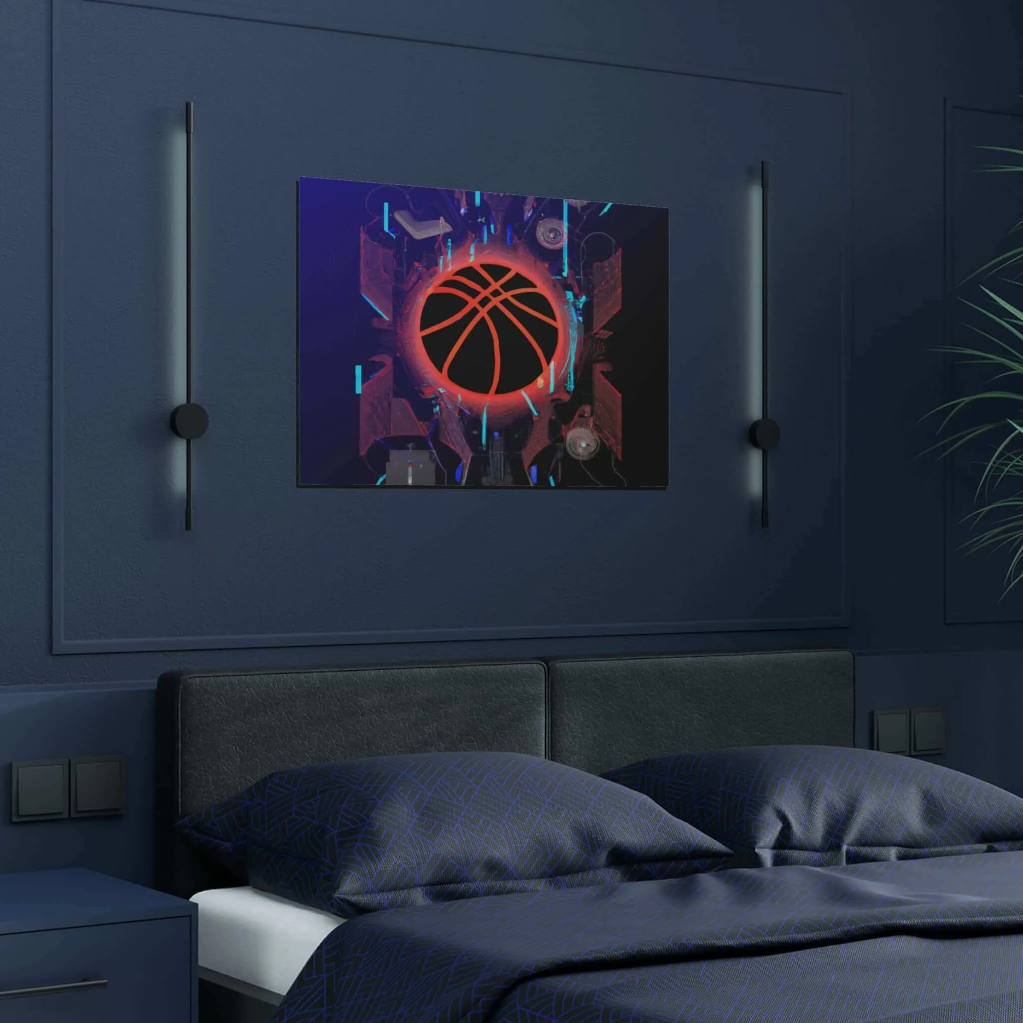 Basketball Dreams of Tomorrow Modern Art Poster