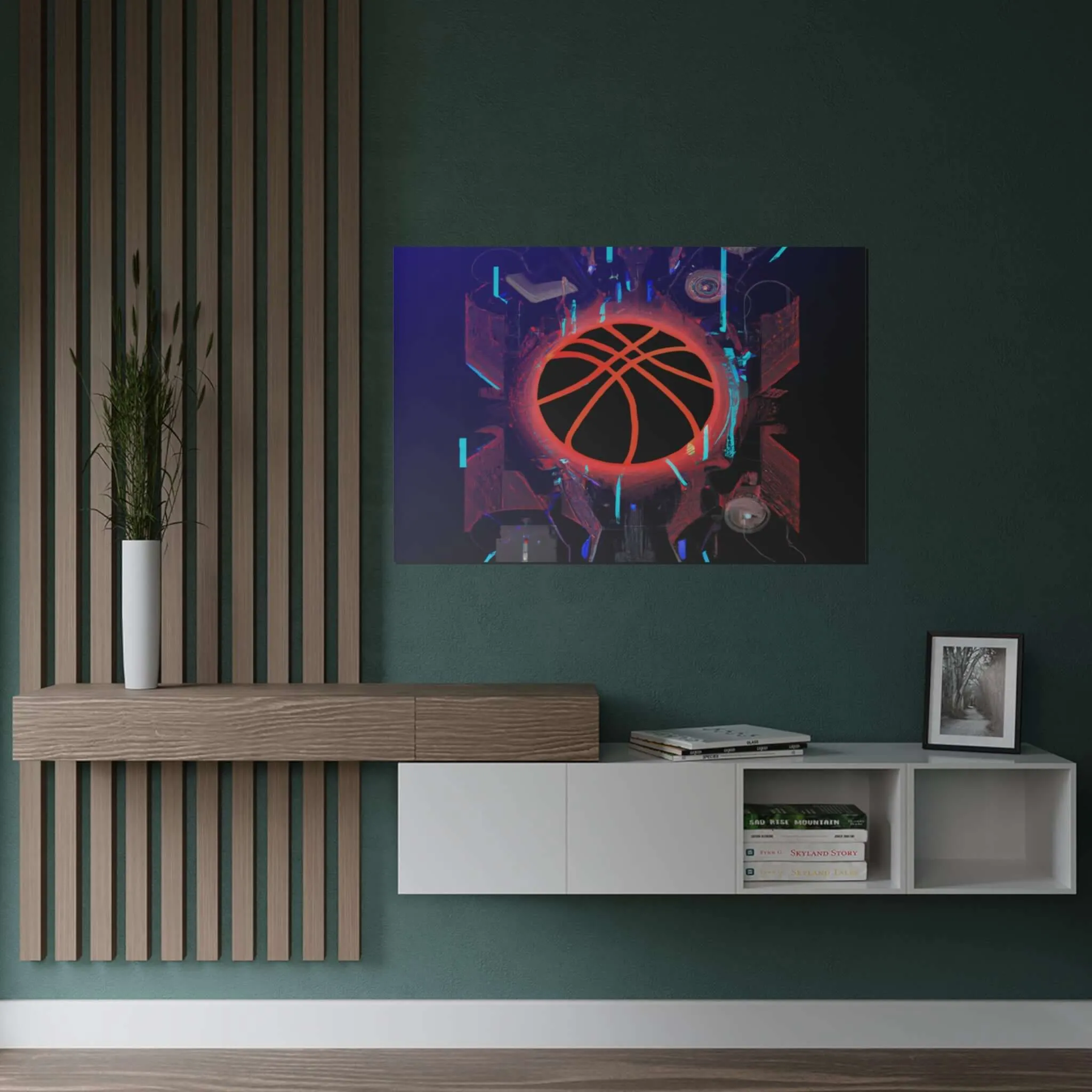 Basketball Dreams of Tomorrow Modern Art Poster