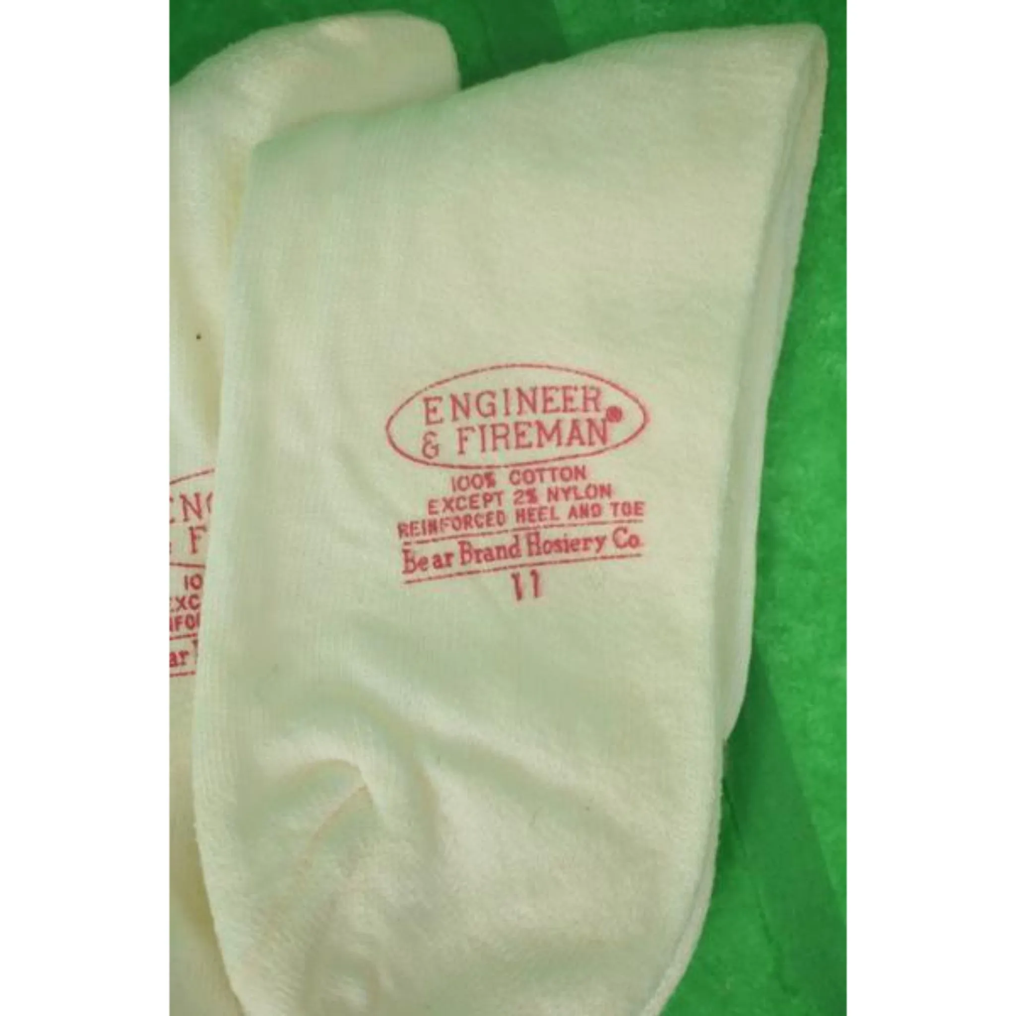 Bear Brand Hosiery Boxed Set of 6 Socks Sz: 11 (New/ Old Deadstock)
