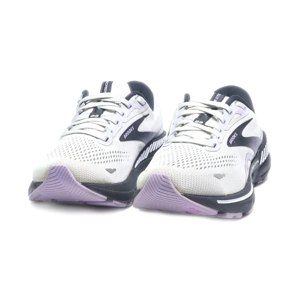 Brooks Adrenaline Gts 23 Sport Shoes Fabric Grey Colour For Women